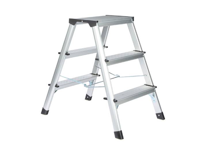 Hailo Bockleiter Aluminium 2 × 3 Sprossen