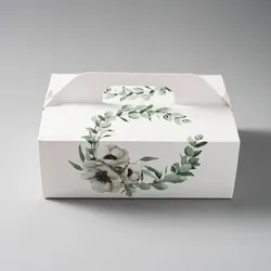 Hochzeits-Geschenkbox für Gastgeschenke Green (26 × 18 × 9,5 cm)