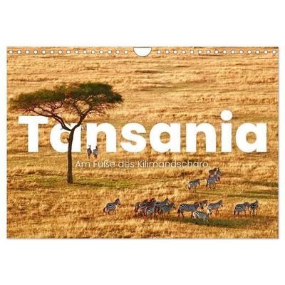 Tansania - Am Fuße des Kilimandscharo. (Wandkalender 2026 DIN A4 quer), CALVENDO Monatskalender