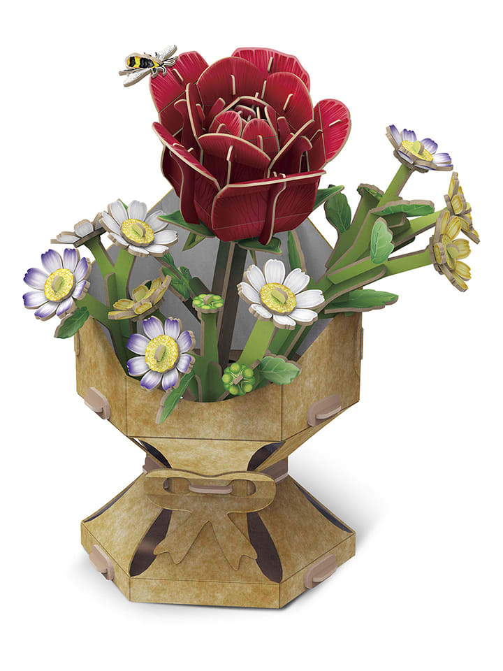 MGM 120tlg. 3D-Puzzle "Blumen-Bouquet - Kamelie" - ab 8 Jahren - onesize