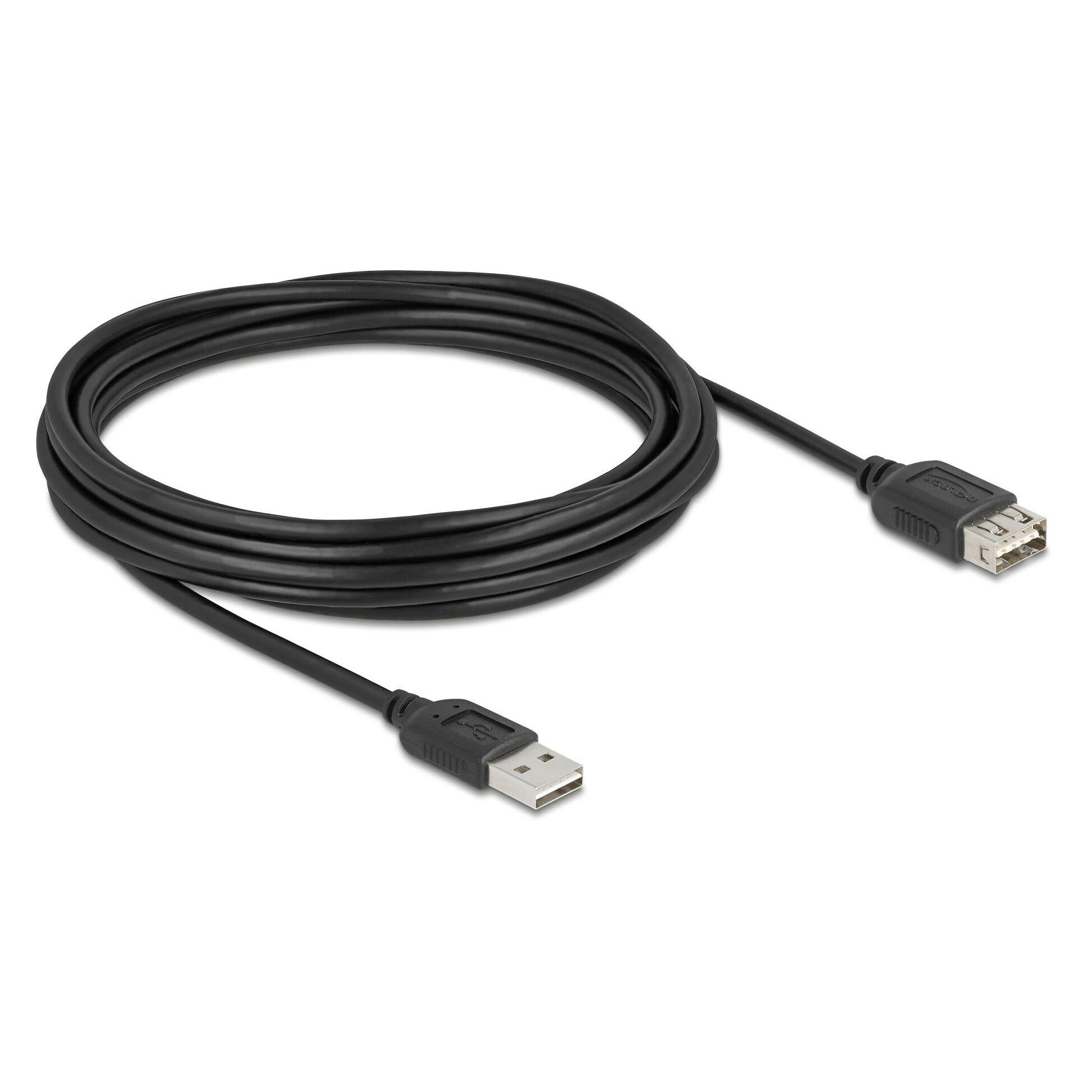 Delock USB 2.0 Verlängerungskabel EASY USB Typ-A Stecker zu Typ-A Buchse 5 m (5 m, USB 2.0) (81515)