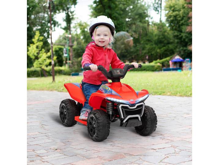 AIYAPLAY Quad Électrique Enfant 6V Rouge 18-36 Mois