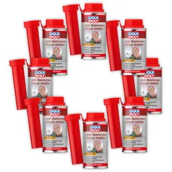8x Additiv LIQUI MOLY 21721 Anti-Bakterien-Diesel-Additiv Kraftstoff Biozid 125 ml
