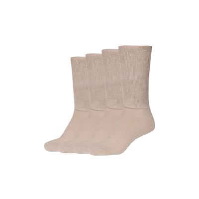 Diabetikersocken CAMANO "comfort", Damen, Gr. 39-42, Sockengröße, beige (sand), Baumwollmischung, unifarben, elastisch, Socken, mit besonders Venen-freundlichem Material
