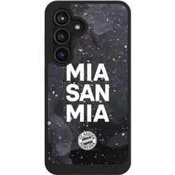 Nivocase Hülle für Samsung Galaxy S24 Handyhülle NIVOcore Case Schwarz FC Bayern München Mia San Mia Girl (Samsung Galaxy S24), Smartphone Hülle, Schwarz