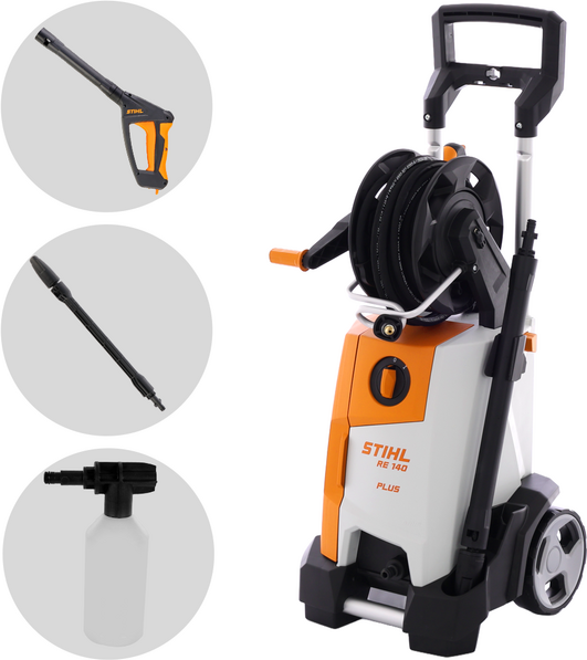 STIHL RE 140 PLUS - Idropulitrice elettrica ad acqua fredda - 180bar - 510l/h