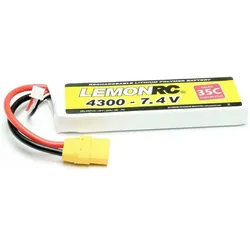 LemonRC LRC 2S 4300 - LiPo Akku 4300 - 7.4V (35C) - Akku (4300 mAh, 7.40 V)