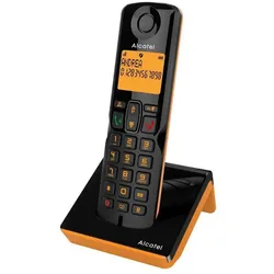 Alcatel S280 SOLO ORANGE DECT-Telefon Anrufer-ID Schwarz, Orange, Telefon, Schwarz, Orange