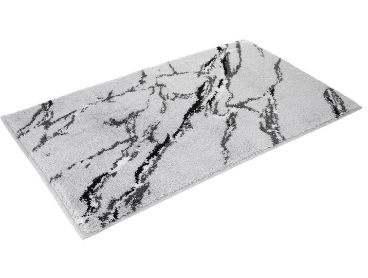 Badematte VOSSEN »Marble« , grau (light grau), H:16mm, Polyacryl, Badematten, Badematte
