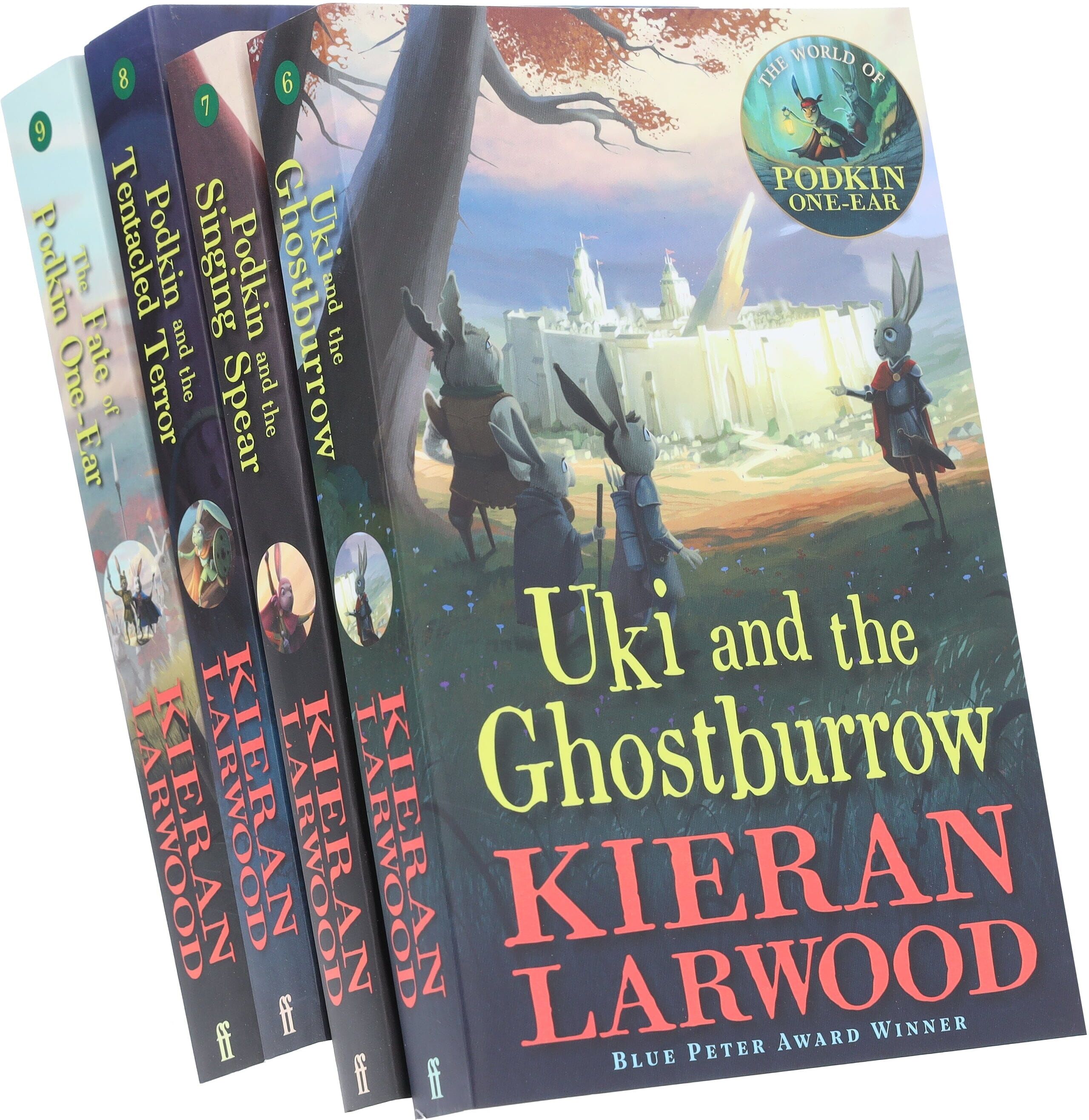 The World of Podkin One-Ear Series (Book 6-9) by Kieran Larwood 4 Books Collection Set - Ages 9+ - Paperback Faber & Faber
