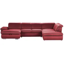 Kollektion Kraft Wohnlandschaft mit verschiedenen Funktionen Amanda ¦ rot ¦ Maße (cm): B: 379 H: 85 T: 260.0