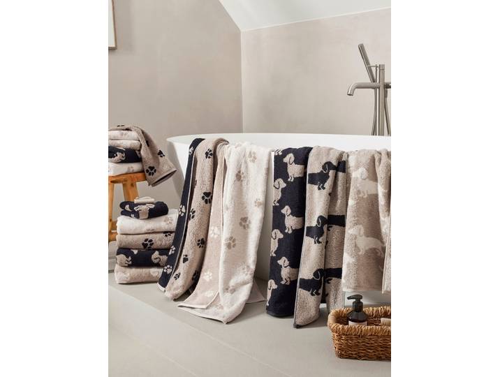 Handtuch CAWÖ Gr. 1, beige (schwarz), B/L: 50cmx100cm, 1 Stk., Handtuch, 100% Baumwolle, Handtücher, Handtuch