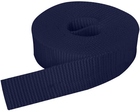 buttinette Taschengurtband, marine, Breite: 2,5 cm, Länge: 3 m