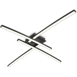 LED Deckenleuchte, schwarz, 4xLED/5W