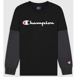 CHAMPION Kinder Long Sleeve T-Shirt NBK/ROW - M