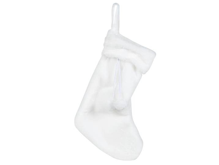 Weihnachtsdeko Stiefel, weiß