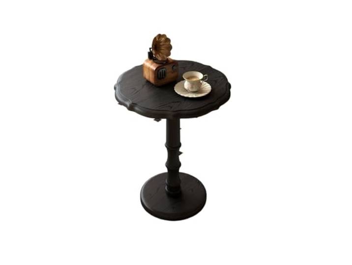 ksjdieunf Couchtisch Massivholz Runder Couchtisch Kleine Wohnung Ecktisch Freizeit Spitze Sofa Neben Dem Tisch Tische for Wohnzimmer(B)