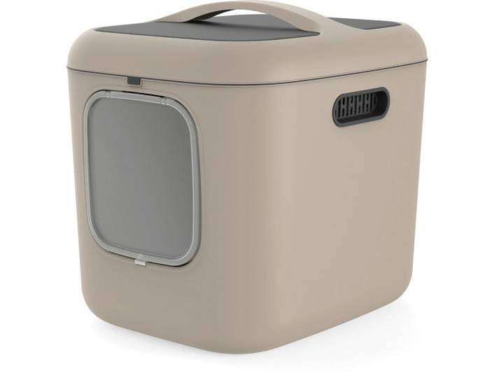 Rotho Katzentoilette, Cappuccino, Kunststoff, rechteckig, 49.9x57.6x61.4 cm, Freizeit & Co, Tierbedarf, Tierzubehör