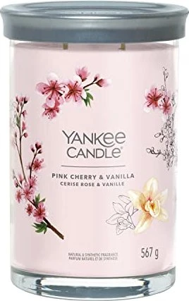 YANKEE CANDLE Signature Glas 2 Dochte Pink Cherry & Vanilla 567 g