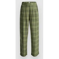 Roxy Great Influence Hose oil green natural plaid Gr. XS