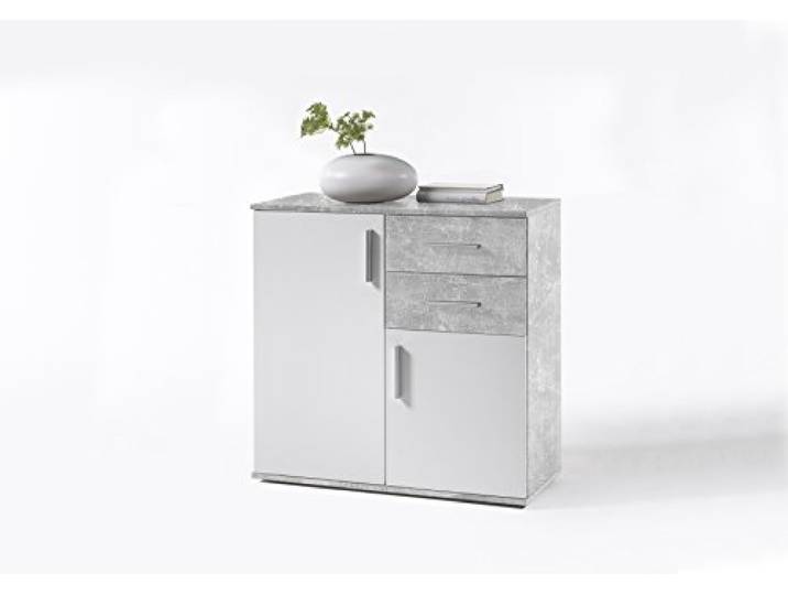Avanti Trendstore - Bea - Kommode mt 2 Türen und 2 Schubkästen, in 2 verfügbar, BHT ca. 80x82x35 cm (Grau)
