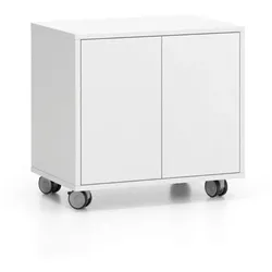 Rollschrank auf Rollen mit LAYERS Tür, kurz, 600 x 400 x 575, weiß