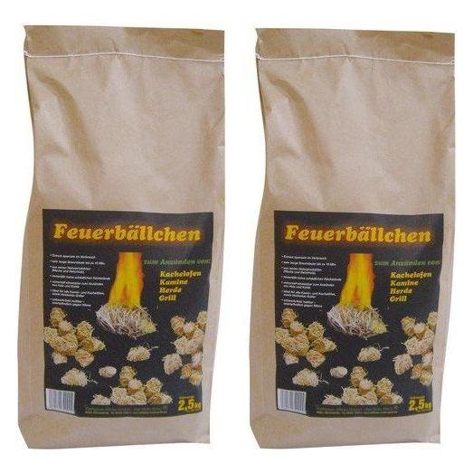 Raiffeisen-Waren Feuerbällchen zum Anzünden von Kachelofen, Kamin 5 kg (104091_5)