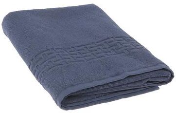 IH Casa Decor Basketweave Bath Towel (27 X 50) (Navy Blue) - Set of 2