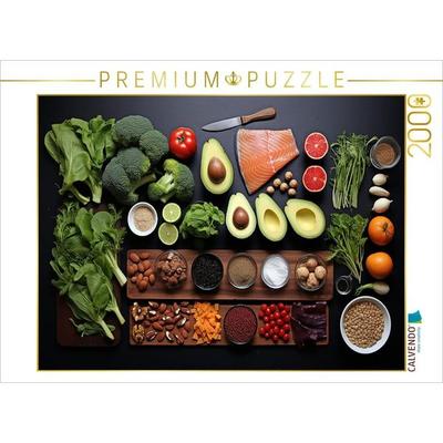 CALVENDO Puzzle Paläo Ernährung | 2000 Teile Lege-Größe 90x67cm Foto-Puzzle für glückliche Stunden