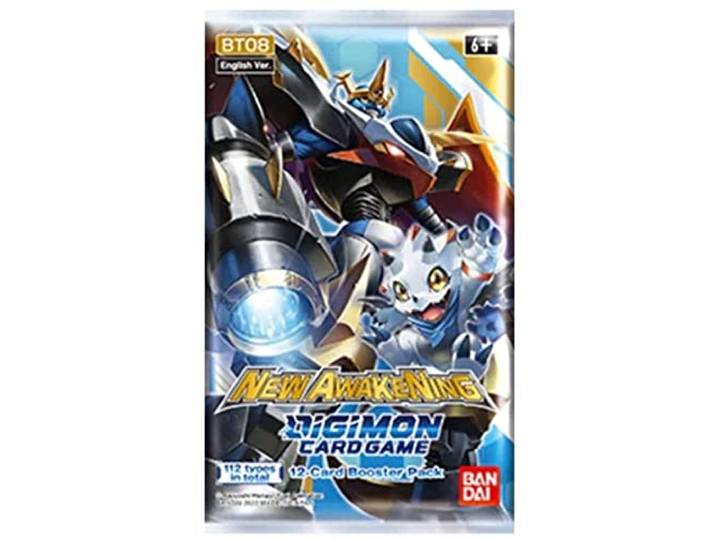 BANDAI 2022 Digimon English TCG New Hero [BT08] Booster-Box, 24 Packungen oder je 12 Karten, Mehrfarbig, BCL2611042