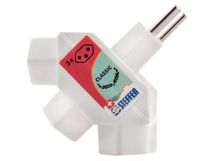 STEKO CONNECT Multistecker Elektrokleinteil - Farbe: weiss - Material: Kunststoff