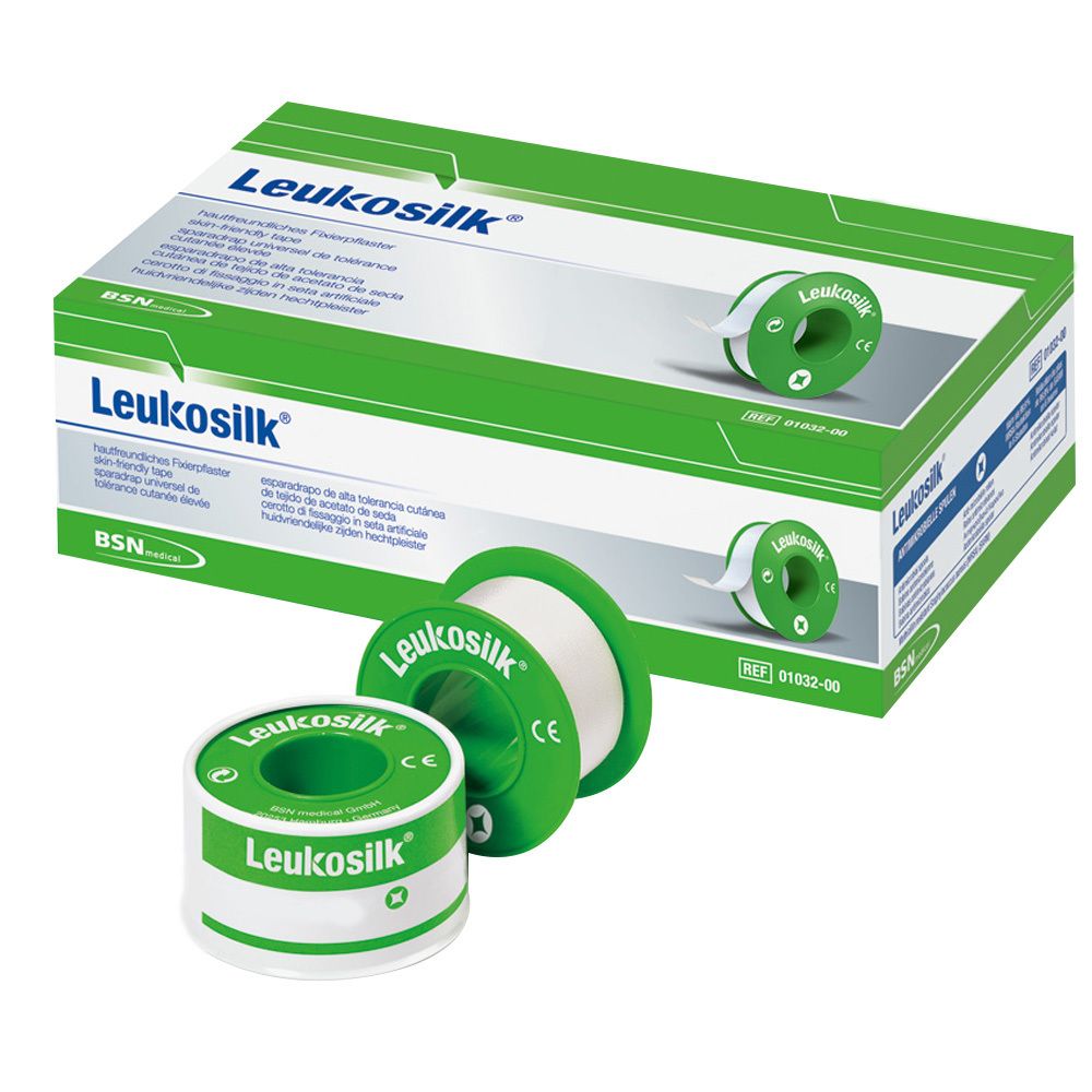 Leukosilk 5 cmx5 m 1 St Pflaster
