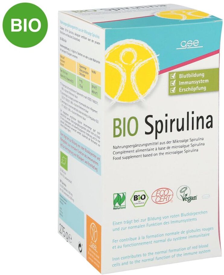 Spirulina 500 mg Bio Naturland Tabletten