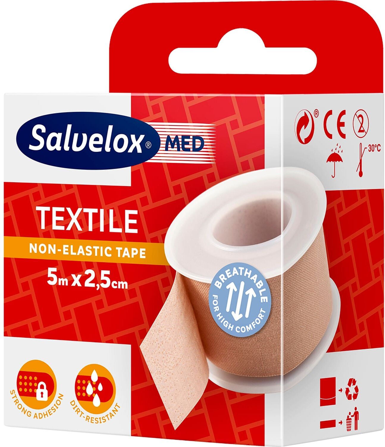 SALVELOX esparadrapo téxtil carne 5mx2 5 cm 1 ud