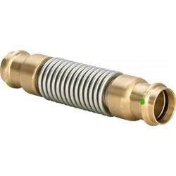 Axial-Kompensator VIEGA 2251, 690281 28mm mit Pressverbindern aus Rotguss