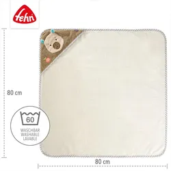 Fehn, Babybadetuch, 2-tlg. Bade-Set - Kapuzenbadetuch