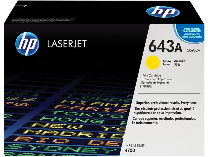 HP 643A Toner authentique Q5952A - Jaune