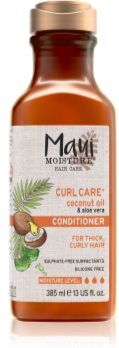 Maui Moisture Curl Quench + Coconut Oil condicionador com óleo de coco para cabelos ondulados e encaracolados 385 ml. Curl Quench + Coconut Oil