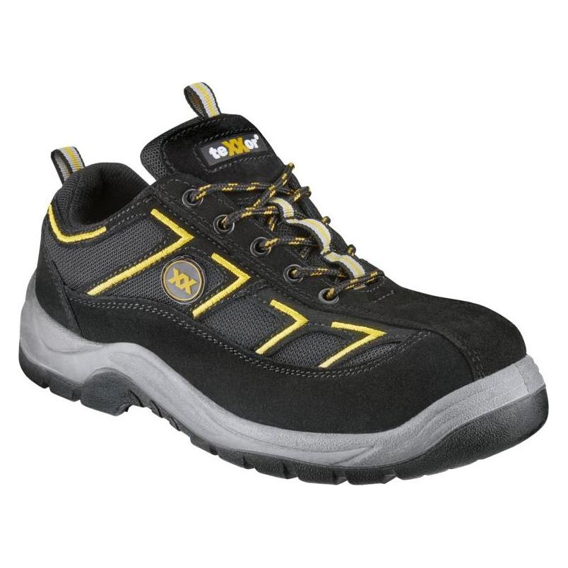 Runnex teXXor S1-Sicherheitshalbschuhe METZ schwarz/gelb Gr. 46 (S1, 46) (228247)
