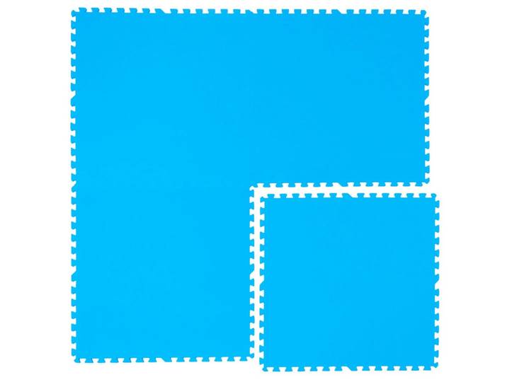 POOLMATTEN 2,6m² 4 EVA Matten 81 cm Blau
