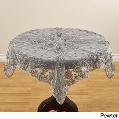 Saro Lifestyle Hand-beaded Table Topper