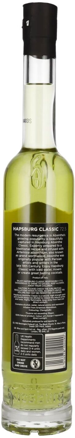 Hapsburg Absinthe CLASSIC 72,5% Vol. 0,5l