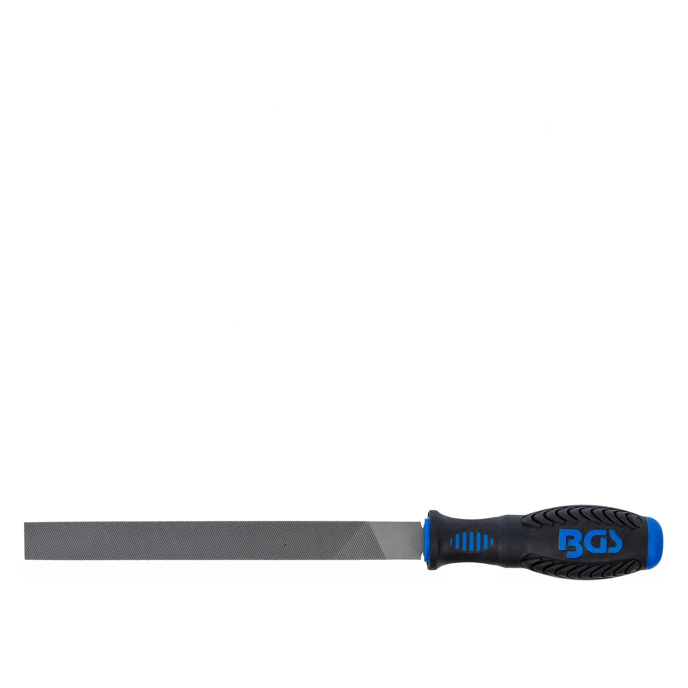 BGS Werkstattfeile flachstumpf Hieb 1 200 mm (Hieb 1, 200 mm) (6550)
