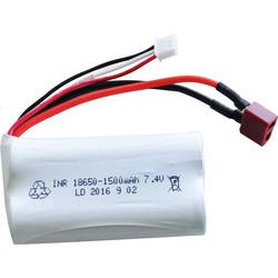 Amewi Modellbau-Akkupack (LiIon) 7.4 V 1500 mAh Zellen-Zahl: 2 Racingpack T-Stecksystem 012-FY-7415