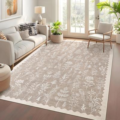 Garvee Modern Bird Botanical Pattern Area Rug