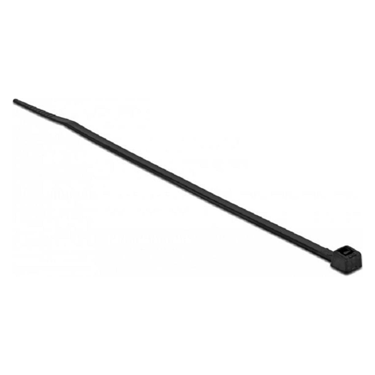 Delock Kabelbinder kälteresistent L 200 x B 3,6 mm schwarz 100 Stück (200 mm, 100 Stk.) (19188)