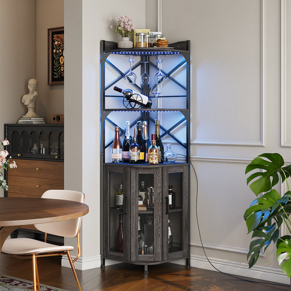 Rio Wine Bottle Rack Grey 164.5cm H X 26cm W X 26cm D