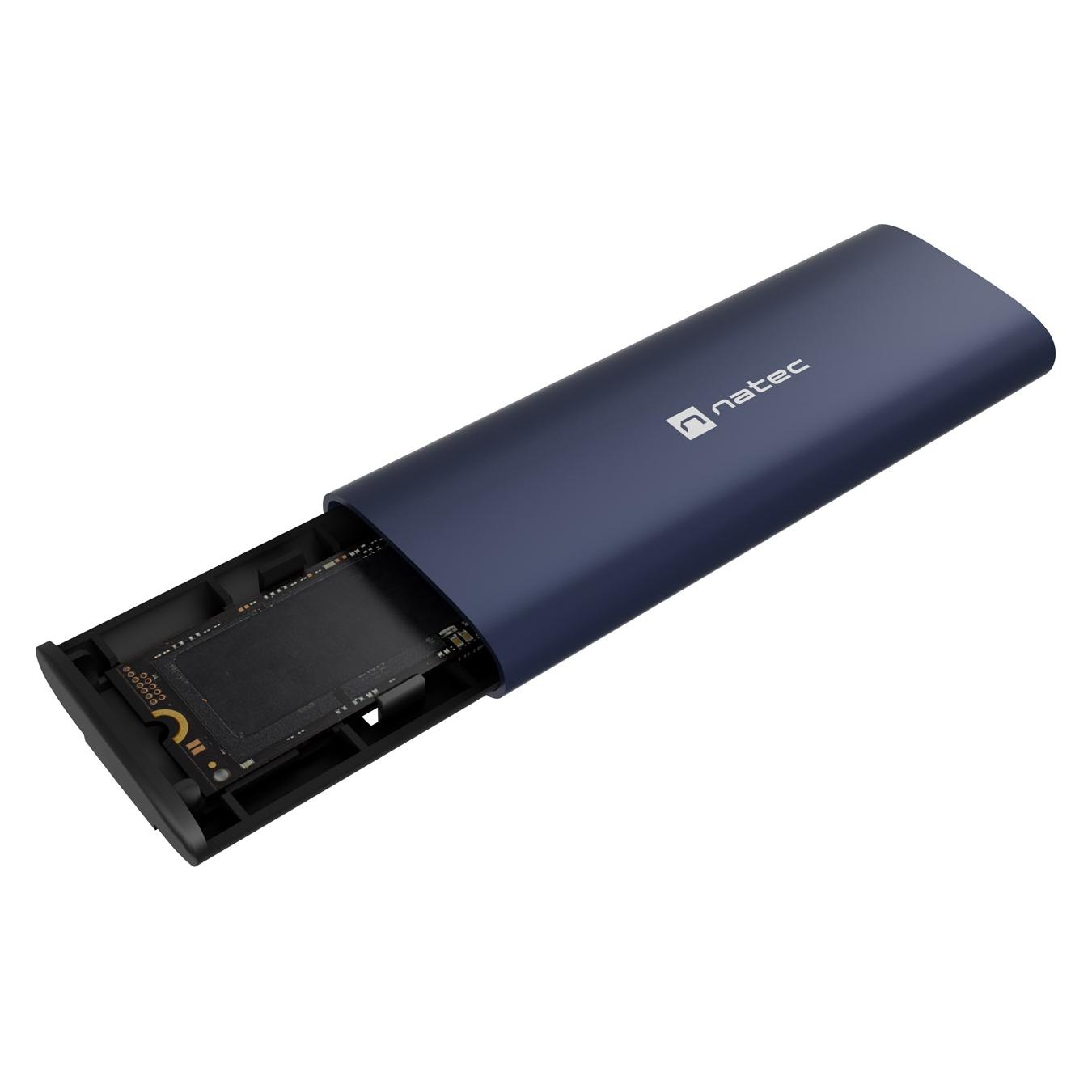 Genesis Natec OBUDOWA SSD ZEWNĘTRZNA NATEC RHINO M.2 NVME LITE USB-C 3.2 GEN 2 STEEL NAVY (M.2) (NATEC)