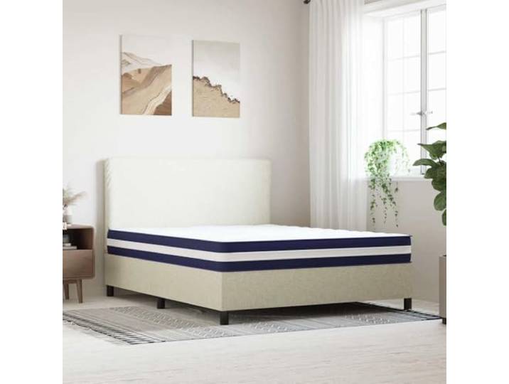 FDSAQOPT Taschenfederkernmatratze Mittelfest 160x200 cm Mit 7 Liegezonen Atmungsaktiver Stoff, hautfreundlich, langlebig, Schaumstoffschicht, Isolierschicht, Federschicht, Reißverschluss, Bezug