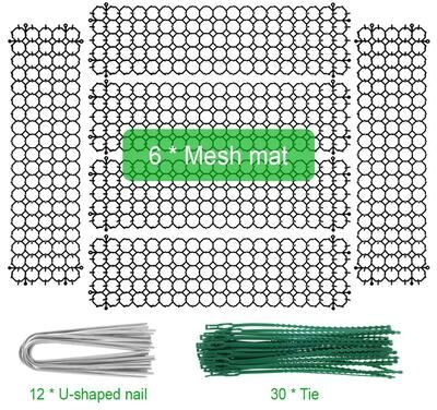 Uplift Treasures Garden Cat Deterrent Prickle Mat Set 6pcs